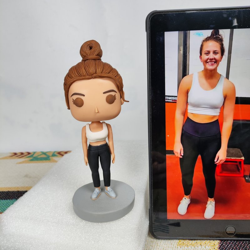 Handmade custom-made American Funko Pop self-portrait doll boyfriend and husband birthday gift - Stuffed Dolls & Figurines - Clay Multicolor