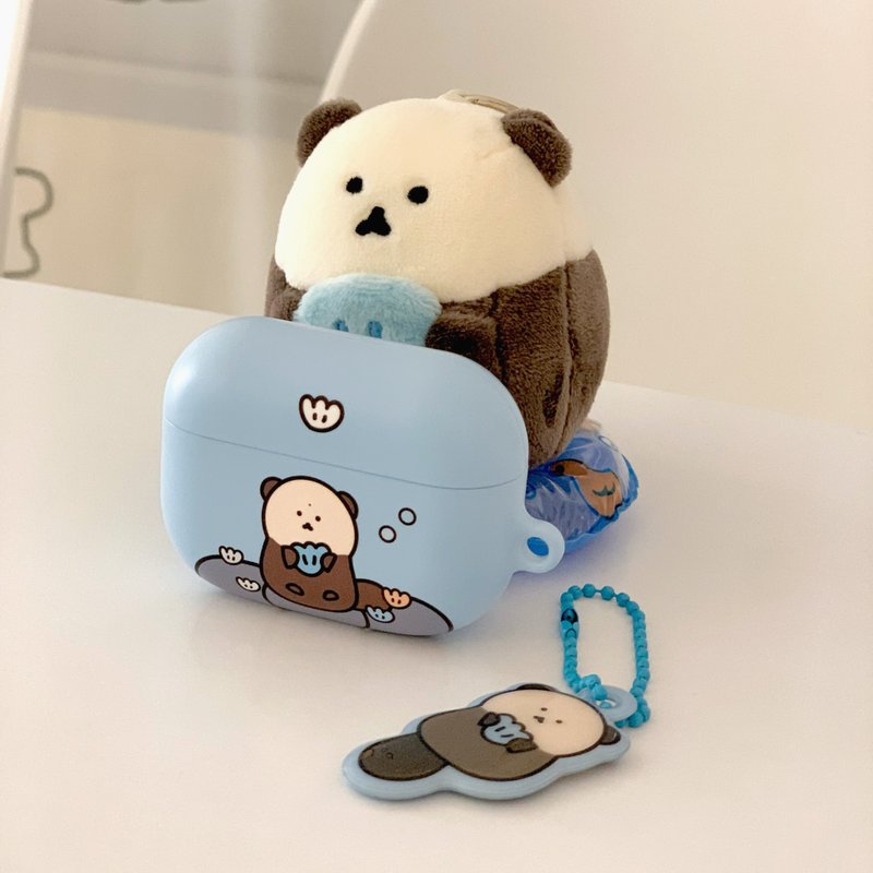 Sea Otter AirPods Case (1,2 / PRO / 3) - AirPods/耳機保護套 - 塑膠 藍色