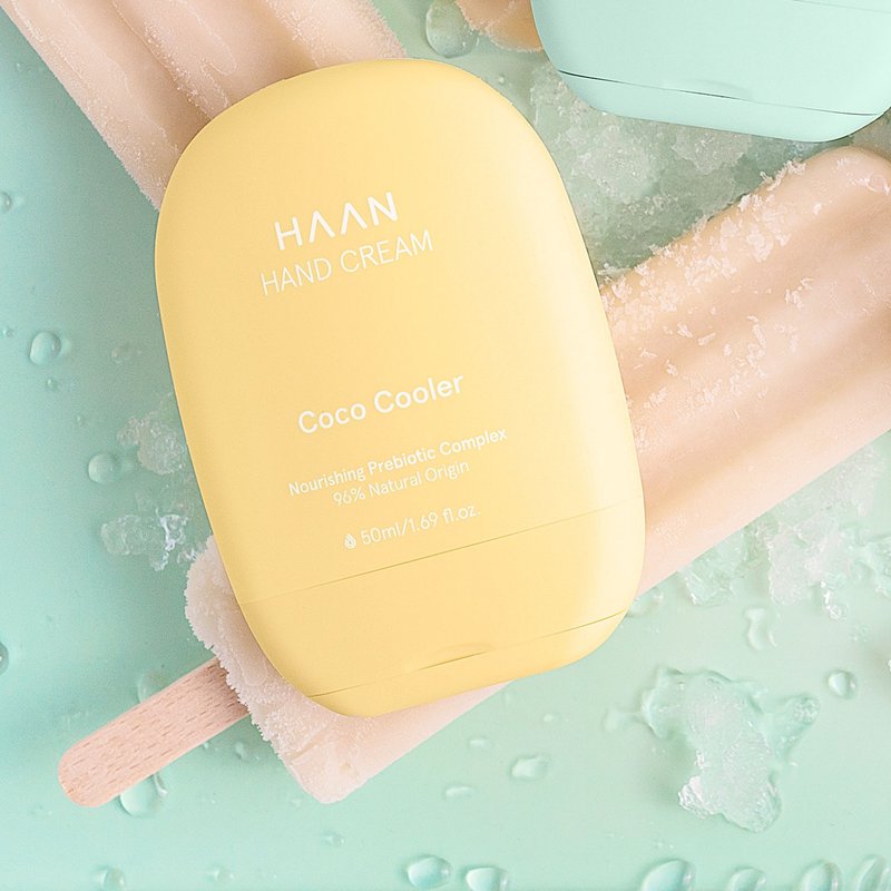 (買一送一)HAAN 天然滋潤護手霜 -白桃椰香 //果香調/快速出 - 護手霜/手足保養 - 濃縮/萃取物 黃色