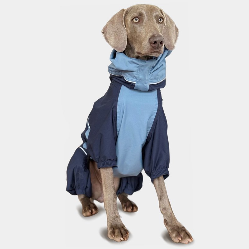 PETT2GO Dog Breathable Raincoat With Legs - Midnight Blue - Clothing & Accessories - Polyester Blue