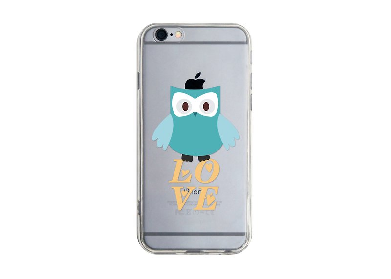 愛心小鳥 透明手機殼 適合iPhone13三星華為Sony小米PCTP-JN07-4 - 手機殼/手機套 - 塑膠 藍色