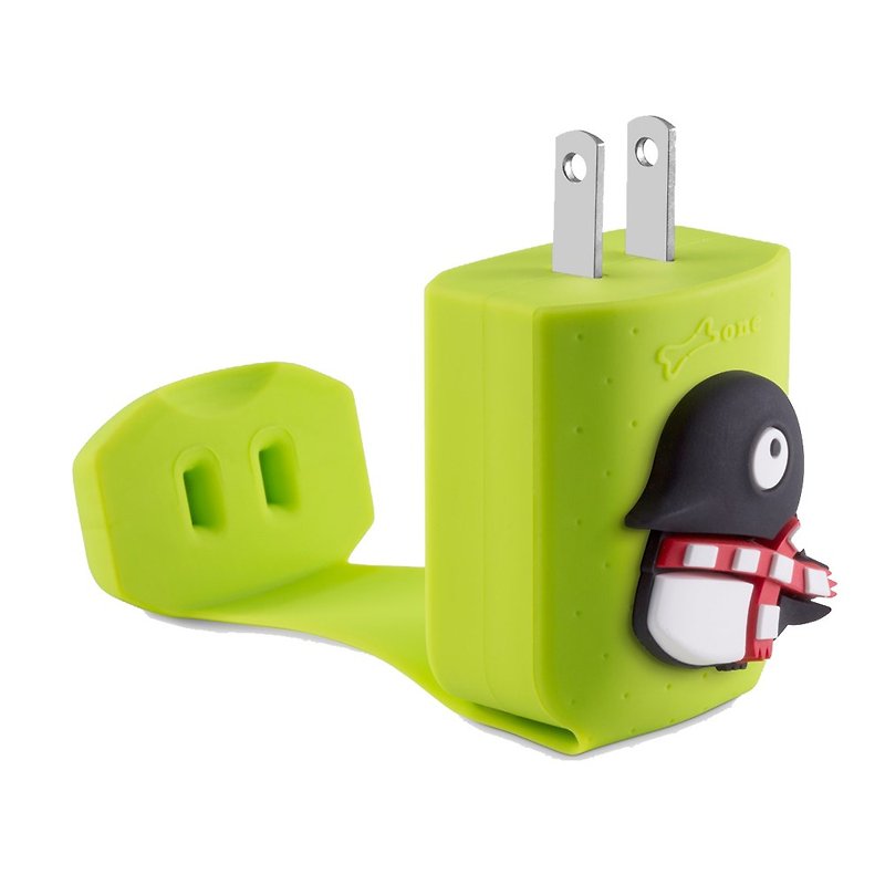Bone / Smart Fast Charger - Penguin - Chargers & Cables - Silicone Green