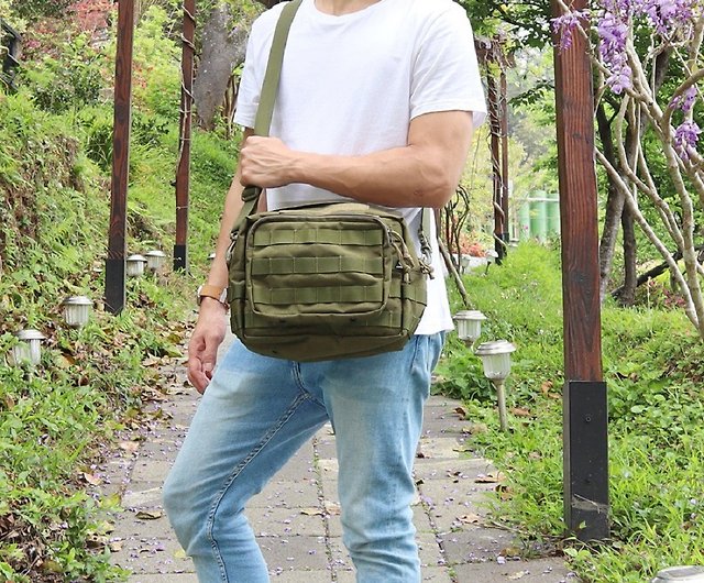 J-TECH│Casual Tool Bag│Tear Resistant Military Workwear│Side Bag Expansion  Pouch - Shop j-tech Messenger Bags & Sling Bags - Pinkoi