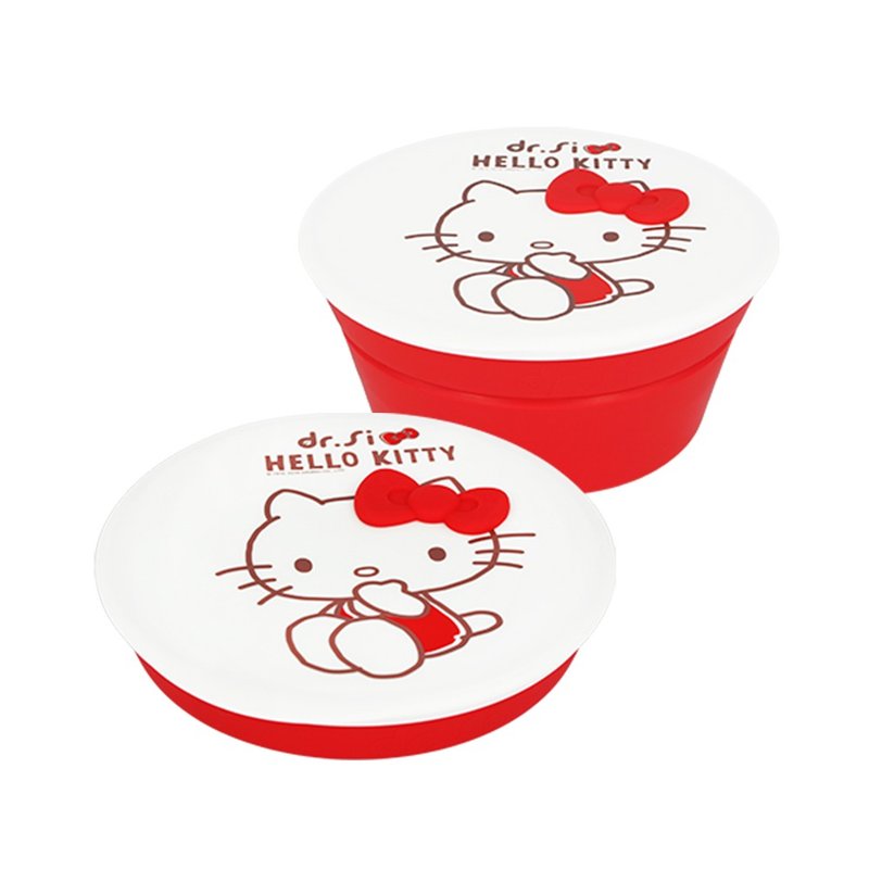 dr.Si x Hello Kitty loves Taiwan Qiao Li Box - Lunch Boxes - Silicone Red