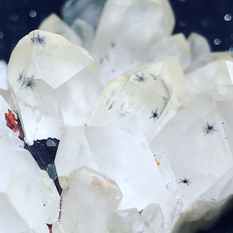 [Lost and find] natural stone stars crystal manganese ore original stone crystal cluster - ของวางตกแต่ง - เครื่องเพชรพลอย สีใส