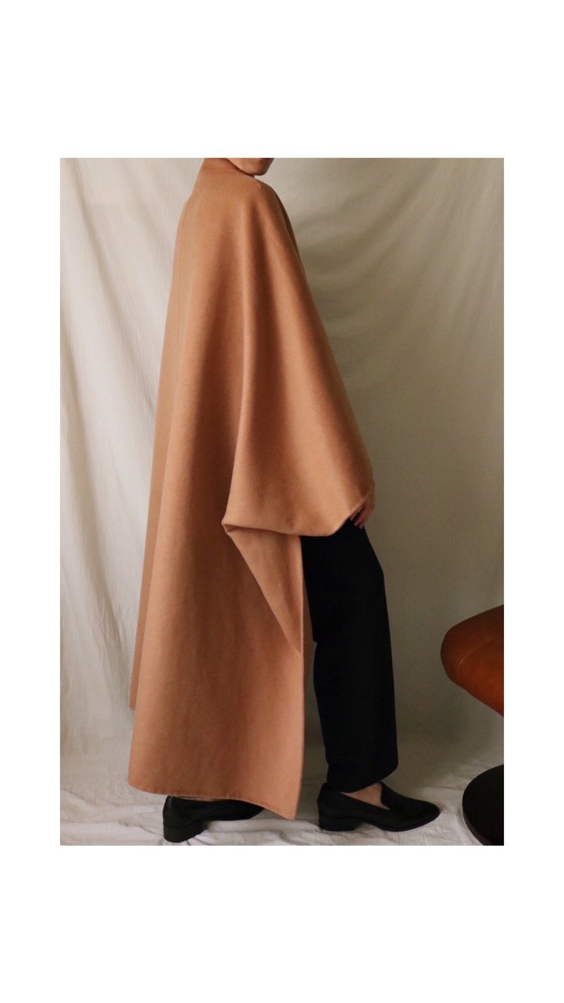 [Made-to-measure] Privé Poncho hand-sewn double-sided cashmere wool cloak - Women's Casual & Functional Jackets - Wool 