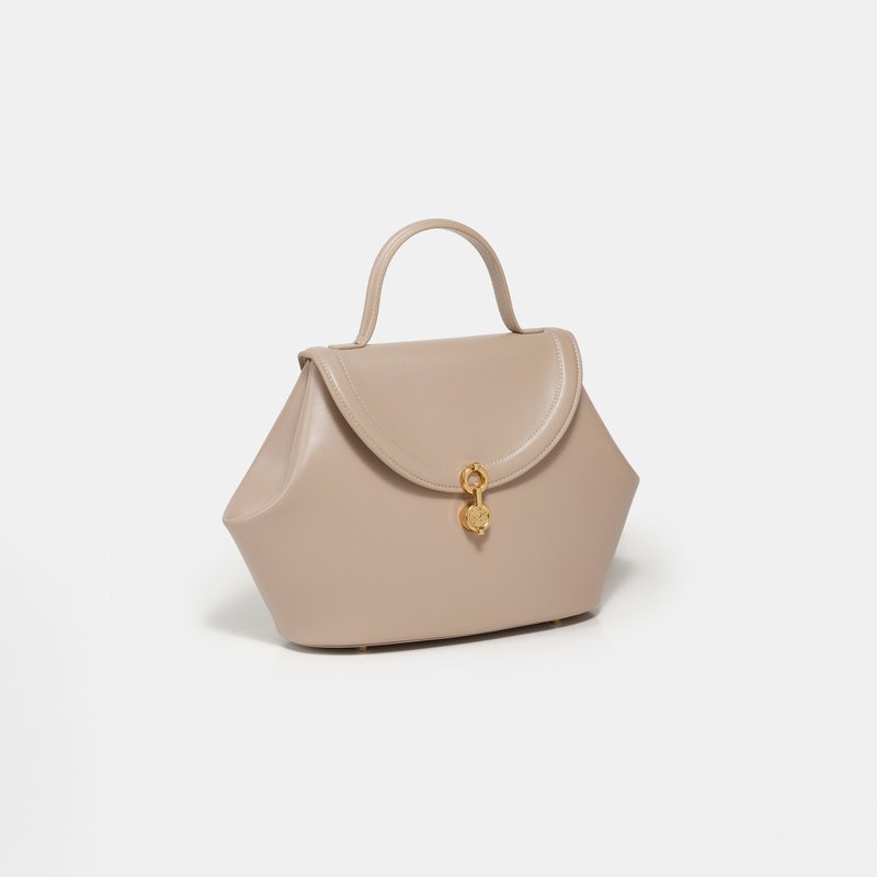 The Miro Bag 玉米基純素皮革 手提包 斜背包 米色 - 手提包/手提袋 - 人造皮革 卡其色