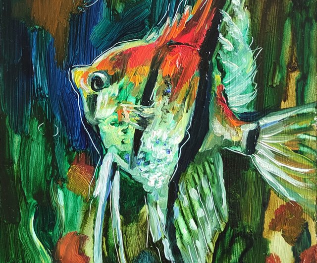 アート 絵画 ニモ 魚 キャンバス 海の絵 - 美術、工芸品