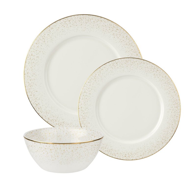 Sara Miller London Celestial Collection 3 Piece Set - Plates & Trays - Porcelain White
