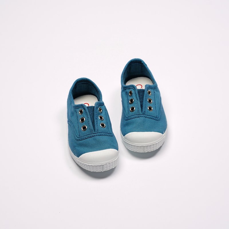 西班牙國民帆布鞋 CIENTA 70997 129 蔚藍色 經典布料 童鞋 - 男/女童鞋 - 棉．麻 藍色