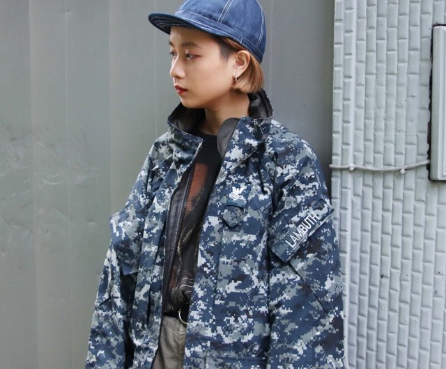 Navy NWU Type 1 Parka Jacket Blue Digital Camo Navy Working Uniform S / Regular