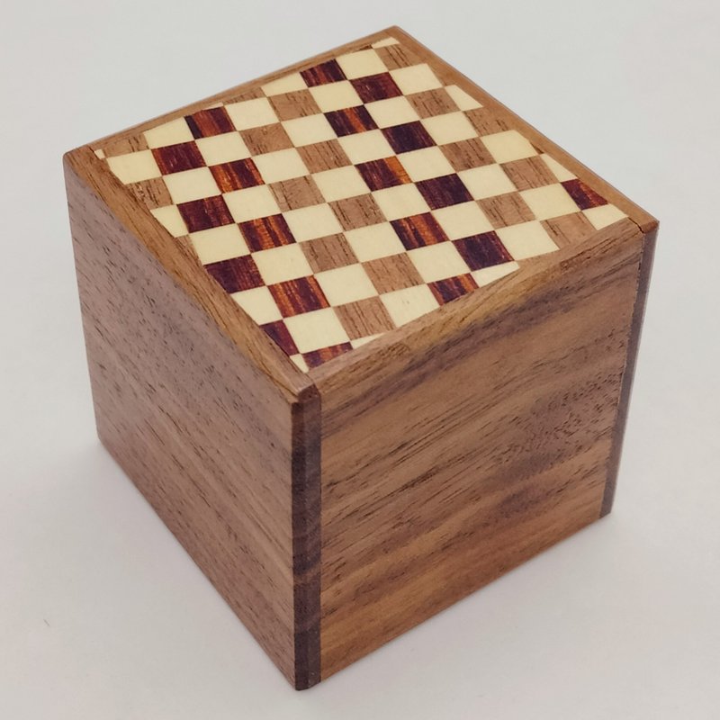 7 steps Cube Natural wood Japanese puzzle box Himitsu-bako Hakone Japan - อื่นๆ - ไม้ 