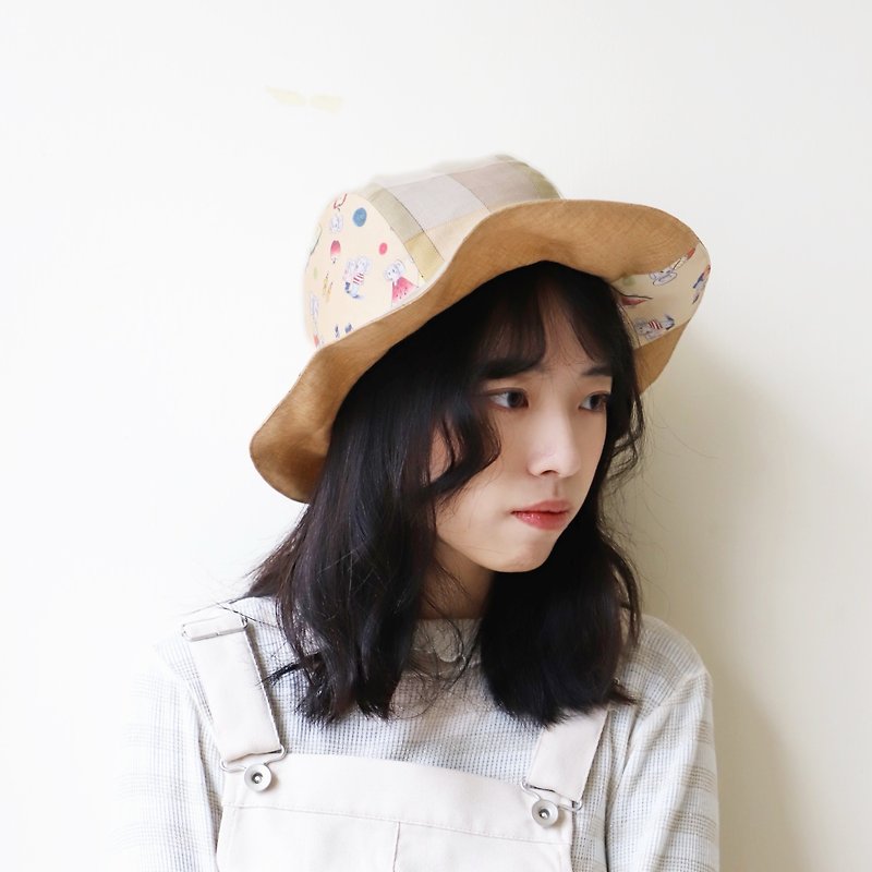 [Charlotte Lin Lin Xiaorou] Julian limited edition Japanese hats and cowboy hats - Hats & Caps - Cotton & Hemp 