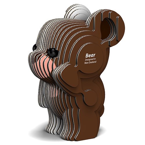 EUGY 3D紙板拼圖 EUGY 3D紙板拼圖-熊 動物 模型 禮物 小朋友 造型 可愛 DIY