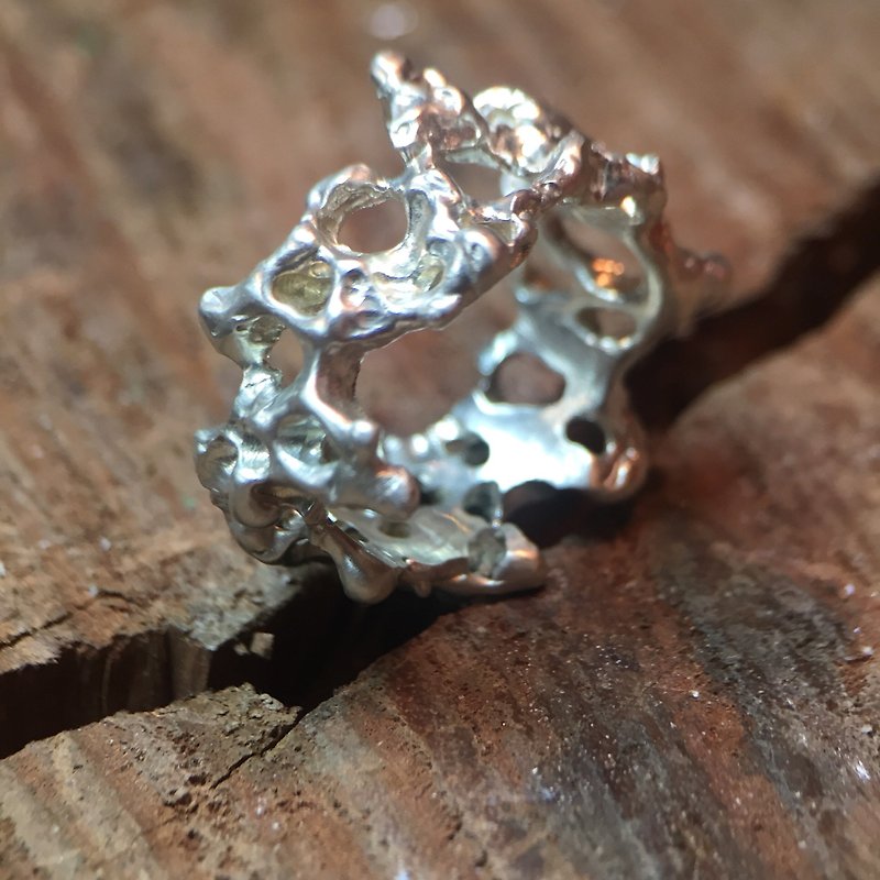 Melting Silver ring - General Rings - Sterling Silver Silver