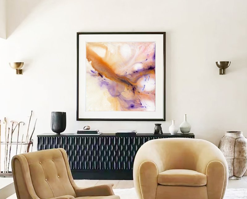 【Limited Edition】Artist Abstract Paintings, Canvas Giclee Prints - Posters - Other Materials Brown