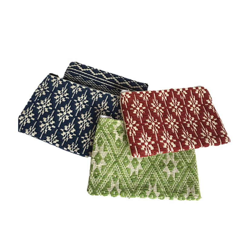 Tai Leu Small Zip, Laos - Wallets - Cotton & Hemp 