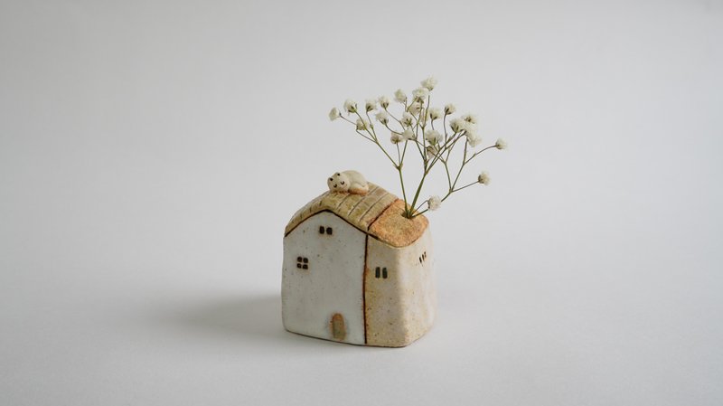 陶藝手作-小陶房-森林中的小屋 - 擺飾/家飾品 - 陶 