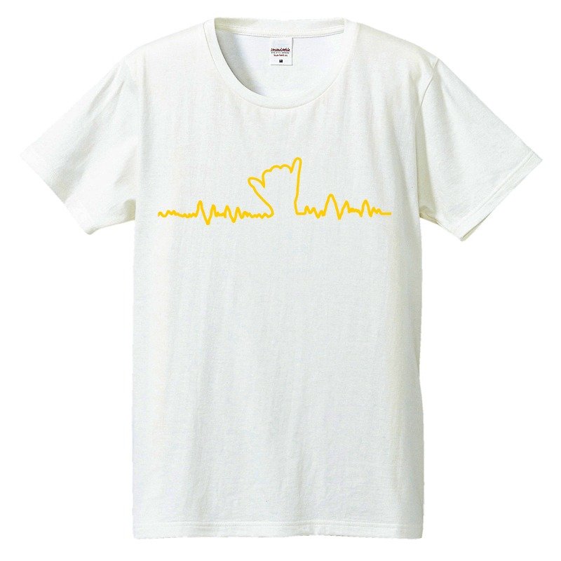 Tシャツ / POP Graph - 男 T 恤 - 棉．麻 白色