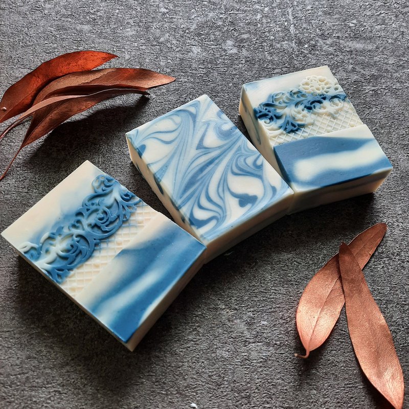 親膚清爽 | 青黛甜杏72%馬賽皂 - 肥皂/手工皂 - 其他材質 