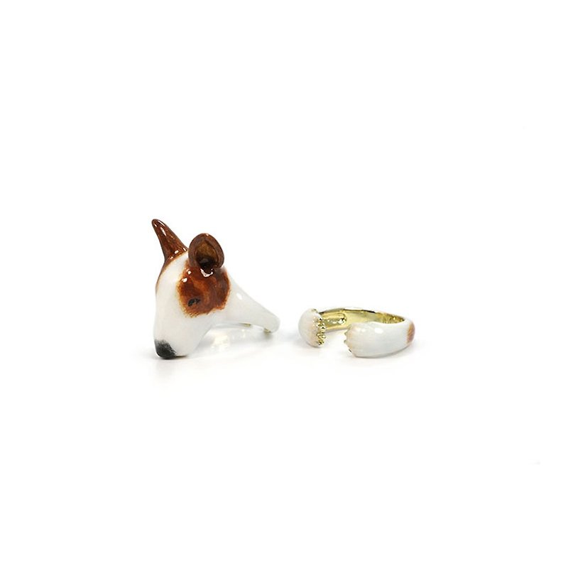 Bull Terrier  Ring Set - 戒指 - 其他金屬 咖啡色