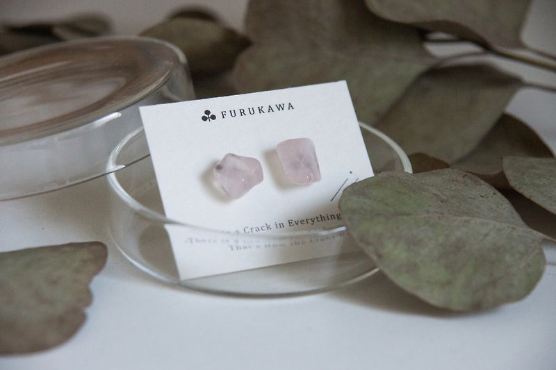 CRACK | Mineral earrings | EARRINGS - Earrings & Clip-ons - Crystal Pink