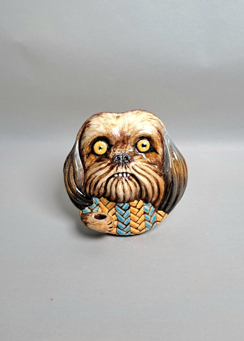 Shih Tzu Diffuser 02 (Handmade Pottery) - น้ำหอม - ดินเผา ขาว