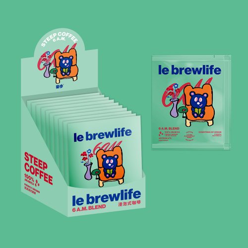 le brewlife 樂步 【樂步】早晨六拼配浸泡式精品咖啡酒漬咖啡冰熱皆宜10入