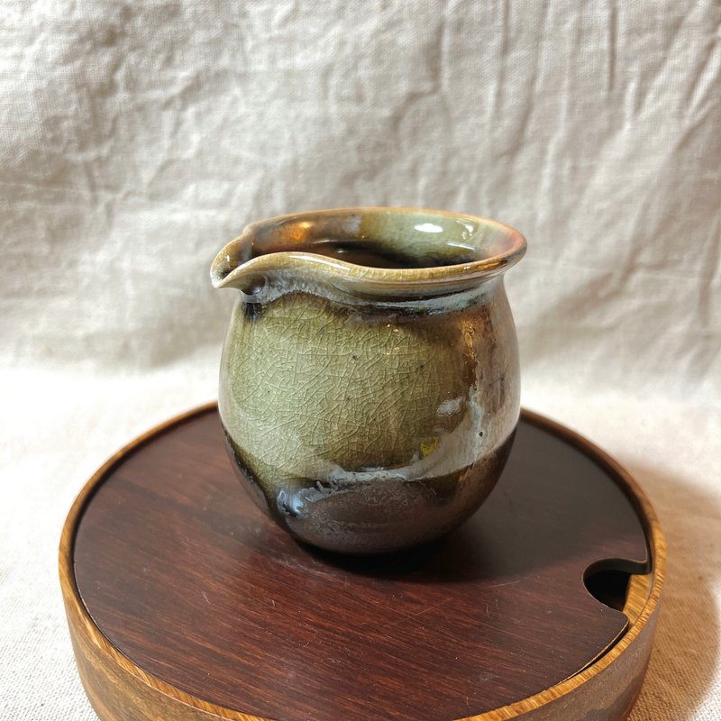 柴燒落灰茶海 / 公道杯 / 小平凡手作 - 茶壺/茶杯/茶具 - 陶 