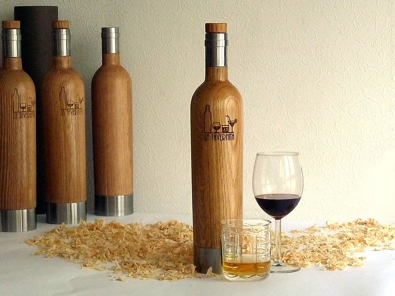 Ageing Bottle - Bar Glasses & Drinkware - Wood 