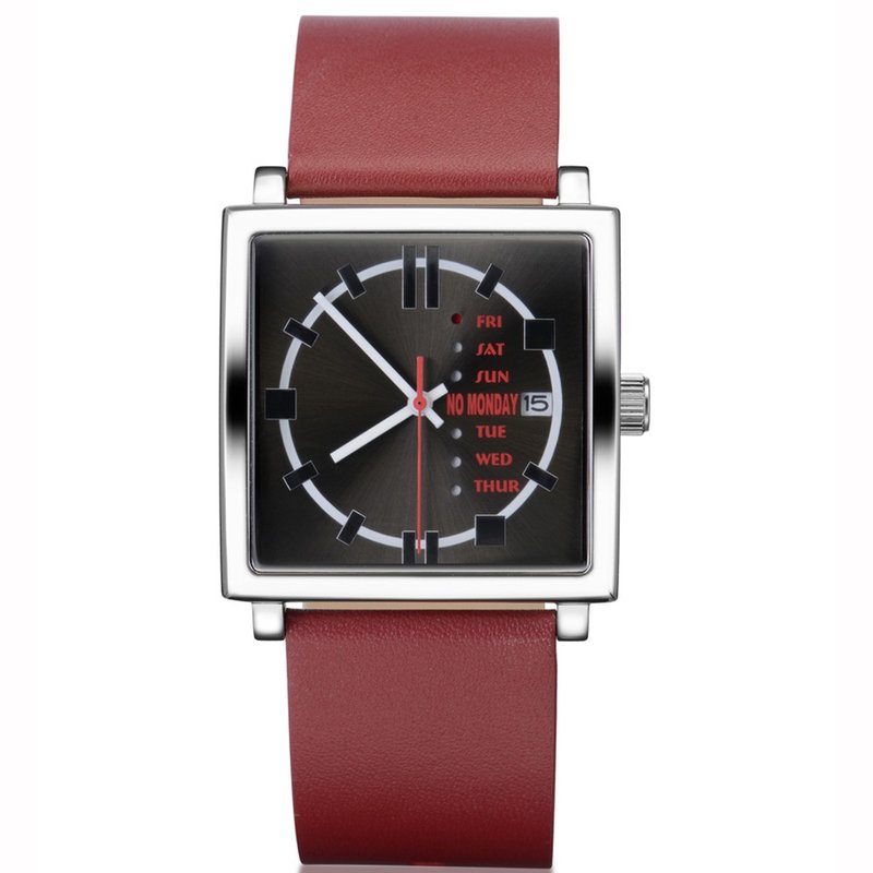 [Limited sale of refurbished] NO Monday NM 1-465RDA1-maroon/35mm - Men's & Unisex Watches - Other Materials Red