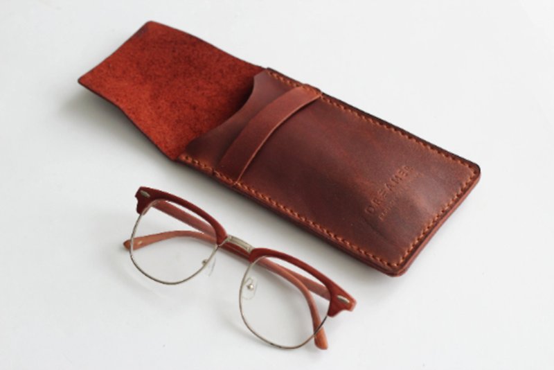 Leather glasses case,Brown Glasses case,Leather Glasses Box,Case for glasses,Lea - Glasses & Frames - Genuine Leather 