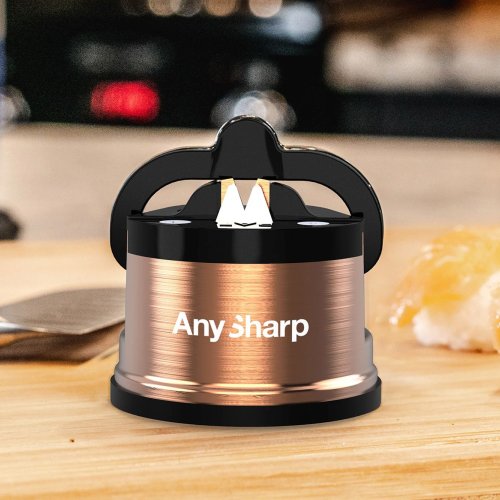 AnySharp 臺灣總代理（城市綠洲） AnySharp 專業吸盤磨刀器【古銅】Excel Pro