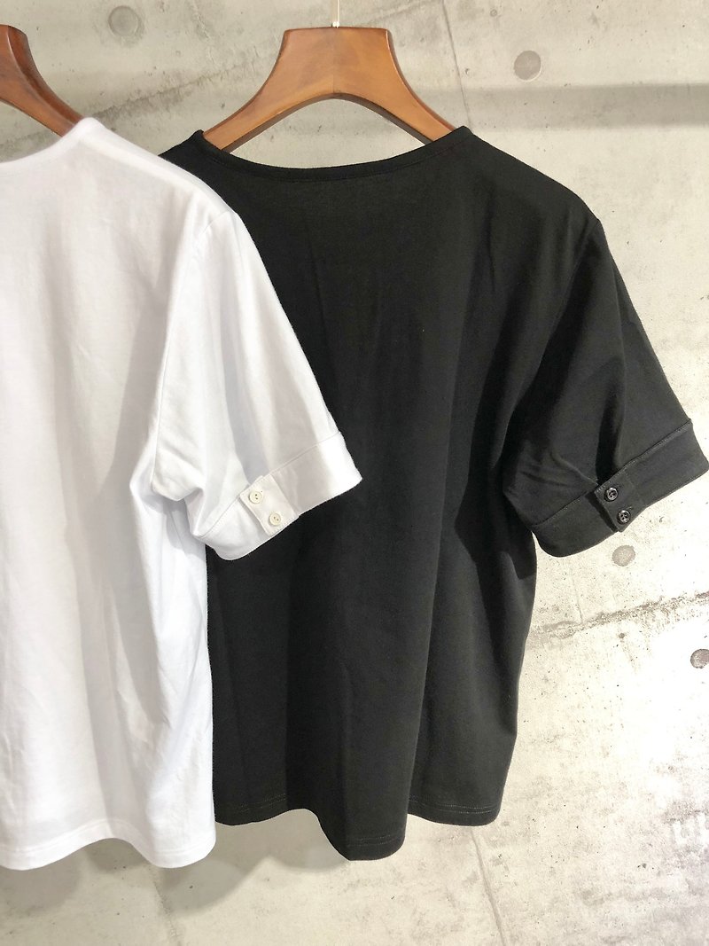 8 lie down. T-shirt with cuff buttons - Unisex Hoodies & T-Shirts - Cotton & Hemp 