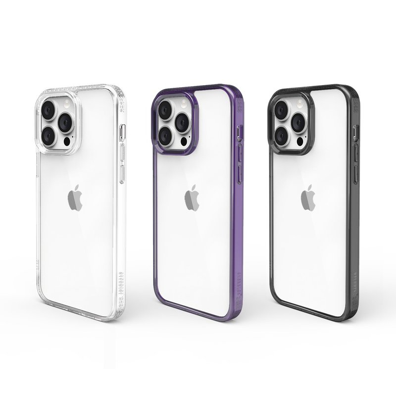 塑膠 手機殼/手機套 多色 - OVERDIGI V2 iPhone 14 系列 蜂巢晶格雙料軍規防摔透明殼