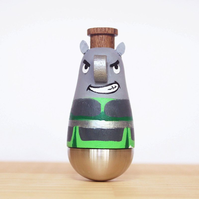 Wensen Flute – Rhinoceros Kazoo KAZOO Doll - กีตาร์เครื่องดนตรี - ไม้ สีเทา