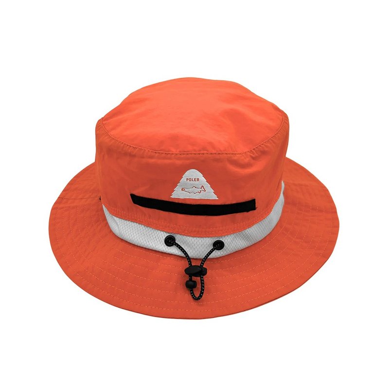 Poler x Tonedtrout StreamR Packable Hat 可收納漁夫帽 / 橘 - 帽子 - 尼龍 橘色