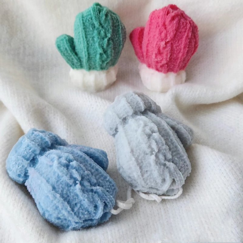 手套蠟燭/毛線手套/聖誕禮物/交換禮物 - 香薰/精油/線香 - 蠟 