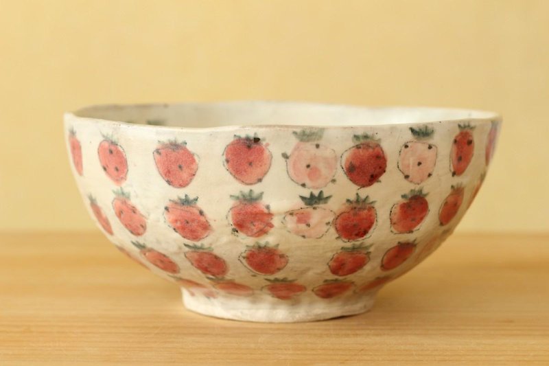 ※ Order Production Strawberry Salad Bowl. - Bowls - Pottery 