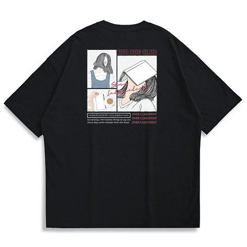 Creeps Store 【CREEPS-STORE】Independent Girl V3 寬鬆重磅印花T恤 210g
