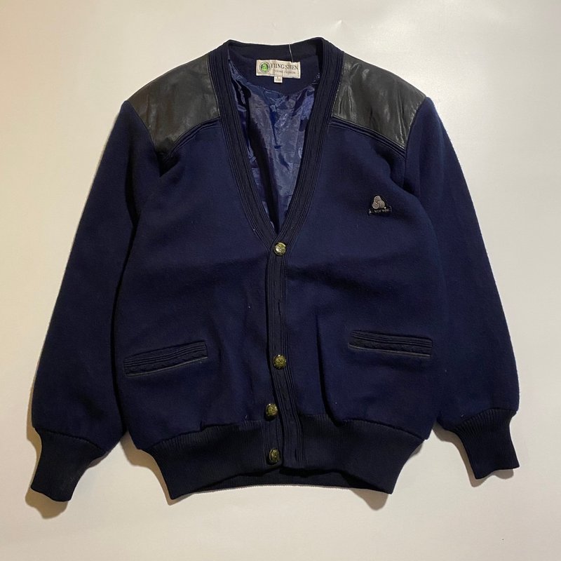 --Vintage--Spliced ​​wool jacket - Men's Coats & Jackets - Other Materials Blue