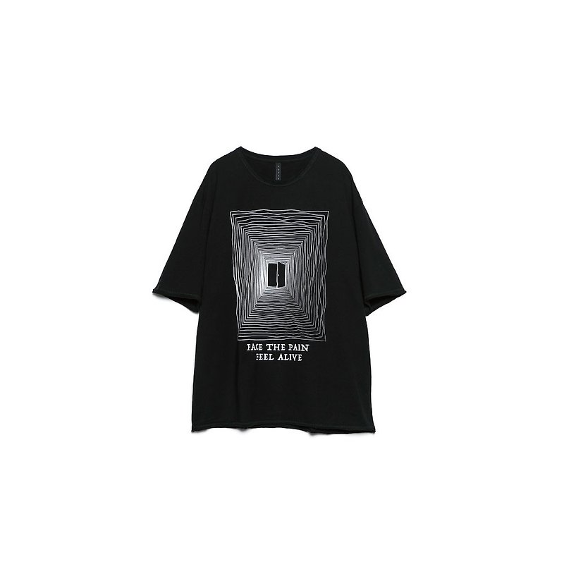Face the Pain Tee-BLACK - Men's T-Shirts & Tops - Cotton & Hemp Black