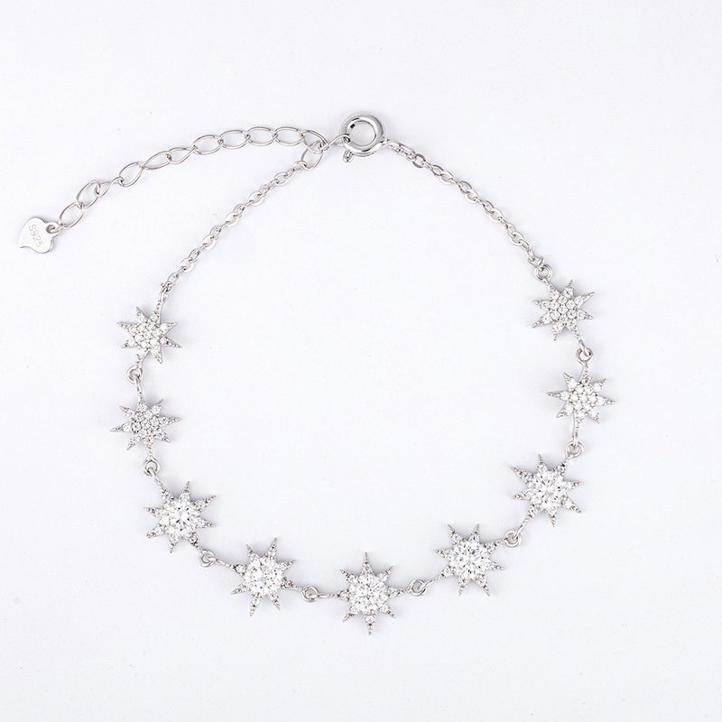 AMARA閃耀星星手鏈 莫桑鑽 生日 情人節 聖誕 結婚 禮物 - 手鍊/手環 - 其他材質 