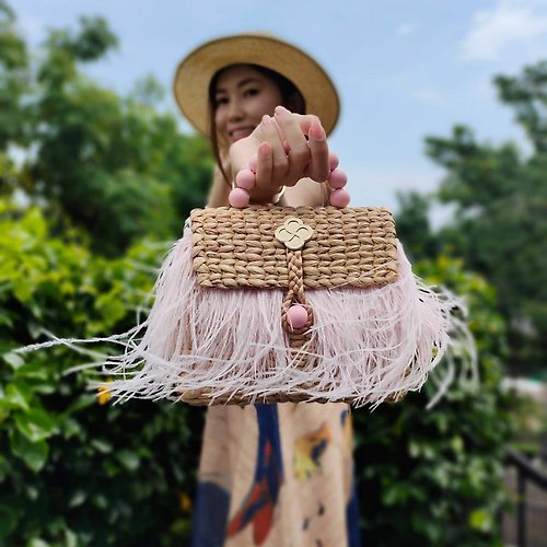 SEASAAN Feather bag, fly with me model, pink