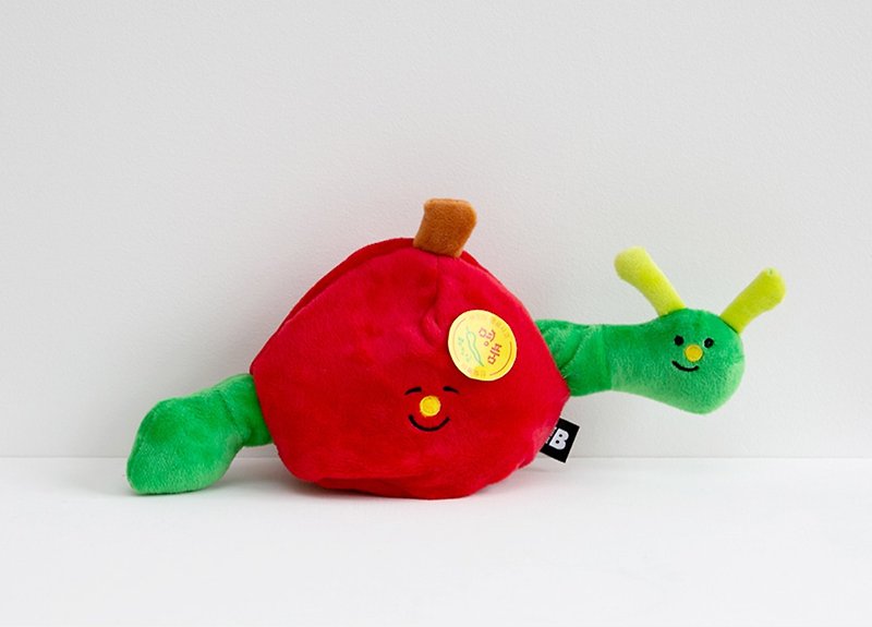 Bite Me Apple & Worm Toy / Pet Toy_Squeaky Sound - Pet Toys - Other Man-Made Fibers Red