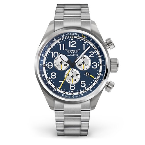 WENGER AIRACOBRA P45 CHRONO 飛行風格計時腕錶