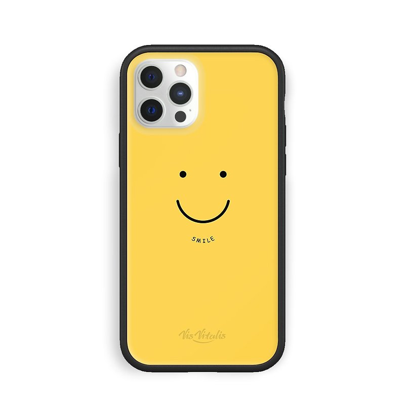 Smile yellow phone case/rhino shield custom/iPhone - Phone Cases - Plastic Yellow
