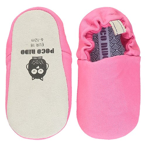 Poco Nido Poco Nido (英國) 嬰兒 BB鞋 學行/學步鞋仔 - 淨色 亮粉色