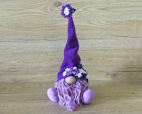 Anelle Toys Spring lavender elf Nordic gnome decor Summer tiered tray elf