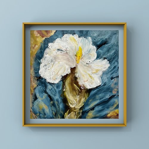 Katrin Fine Art White Calla lily wall art Digital download floral poster Ukrainian artist
